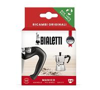 Bialetti Poignée avec bouchon compatible Moka Express 3/4 tasses Noir