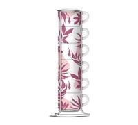 Bialetti Set de 6 Tasses Roses Empilables