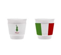 Bialetti Tasse Verre Tricolore, 1 Unité, Clair