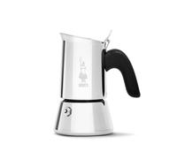 Bialetti Venus Cafetière à moka Noir, Acier inoxydable