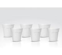 Bialetti Y0TZ502 6 tasses à expresso, porcelaine, blanc, 6 pièces (lot de 1), Weiss