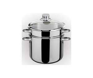 BIALETTO Pastarella 22cm + couvercle verre 6l