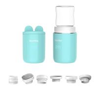 Biamba Warm Out Chauffe-biberon portable pour voyage - Petit et compact - 4 températures de chauffage - Résistant aux fuites et aux éclaboussures en silicone - Chargement USB, pour tous les types de