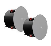 Biamp 8in Pair of 2-Way High Effieciency Coaxial Ceiling Loudspeakers - White