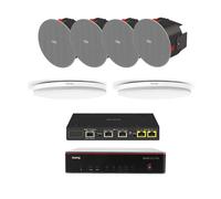 Biamp - kit audioconférence grande salle avec micros et haut-parleurs de plafond