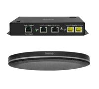 Biamp Parlé TCM-XA Noir - Microphone de plafond pour DSP Tesira AVB / Devio SCX, ampli intégré