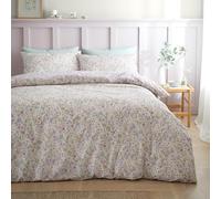 Bianca Ditsy Floral Parure de lit Double réversible en Coton 200 Fils avec taie d'oreiller Lilas