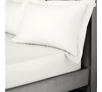 Bianca Drap-Housse Empereur en Satin de Coton 400 Fils Ivoire