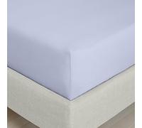 Bianca Drap-Housse en Percale de Coton 200 Fils pour lit Simple Lavande