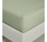 Bianca Drap-Housse en Percale de Coton 200 Fils pour lit Super King Size Vert Sauge