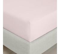 Bianca Fine Linens Drap-Housse en Percale de Coton 200 Fils pour lit King Size 32 cm de Profondeur Rose pâle