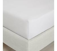Bianca Fine Linens Drap-Housse pour Chambre à Coucher en Percale de Coton 200 Fils Gris 32 cm