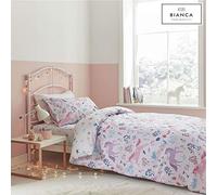 Bianca Fine Linens Drap-Housse pour Chambre à Coucher Motif Licorne et étoiles Rose 25 cm