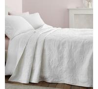 Bianca Fine Linens Marianne Couvre-lit en Matelasse Blanc 240 x 260 cm