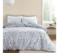 Bianca Hedgerow Hopper Parure de lit Double en Coton 200 Fils avec Housse de Couette et taies d'oreiller Bleu