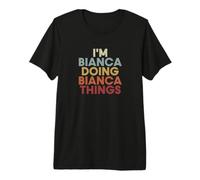 Bianca Name Bianca Personalized Name First Given T-Shirt Haut de Gamme
