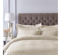 Bianca Paire de taies d'oreiller Oxford en Coton satiné 300 Fils Naturel