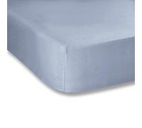 Bianca Plain Dyed Cotton Percale Denim 200TC Fitted Sheet 120 x 200 cm