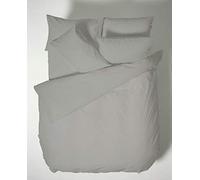 Bianca Plain Dyed Dark Grey Parure de lit 150 cm 100% Coton Percale