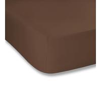 Bianca Plain Dyed Deep Taupe Drap-Housse 105 x 200 cm 100% Coton Percale