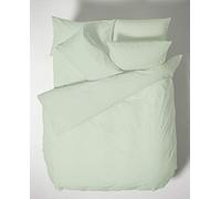 Bianca Plain Dyed Light Green Parure de lit 150 cm 100% Coton Percale