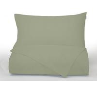 Bianca Plain Dyed Military Green Parure de lit 200 x 220 + 60 x 70 (2)