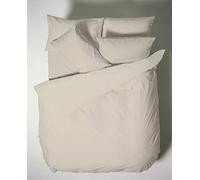 Bianca Plain Dyed Neutral Parure de lit 150 cm 100% Coton Percale