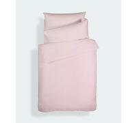Bianca Plain Dyed Pink Parure de lit 100% Coton Percale pour lit de 135 cm
