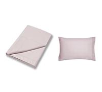 Bianca Plain Dyed Pink Parure de lit 135 cm 100% Coton Percale