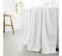 Bianca Serviette de Bain en Coton Doux Zero Twist Spa Blanc 70 x 127 cm