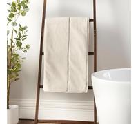 Bianca Zero Twist Serviette de Bain en Coton satiné Crème 70 x 120 cm