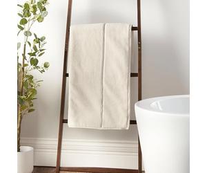 Bianca Zero Twist Serviette de Toilette en Coton satiné Crème 50 x 85 cm