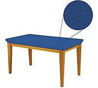 BIANCALUNA Housse de Table 6 posti Bleu