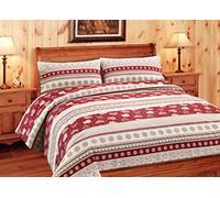 BianCHERIA Web Housse de Couette Simple 100% Coton Motif Corvara