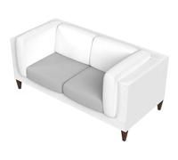 Biancheriaweb Housse de canapé de Couleur Unie élastique Anti-Taches Motif Gris Assise Gris