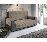 BIANCHERIAWEB Housse de canapé imperméable matelassée Python Imperial 2 Places Taupe