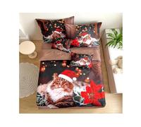 BIANCHERIAWEB Housse de couette impression numérique lit double Wish 3D double D2 chat