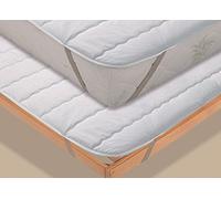 Biancheriaweb Housse de sommier Double matelassée pour lit 2 Places, Couleur Blanche, Matelas hypoallergénique avec élastiques, fabriqué en Italie, 100% Polyester, Matelas rembourré, Lavable