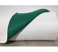 BIANCHERIAWEB Mollettone Table carrée 140 x 140 cm, couvre-table en caoutchouc antidérapant en PVC, nappe de protection de table, adhère à toutes les surfaces, protège contre les taches et les rayures