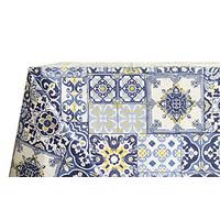 BIANCHERIAWEB Nappe Cuisine et Salon 90 x 90 cm Fantaisie Amalfi, Made in Italy, Nappe de Table en 100% Coton
