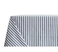 BIANCHERIAWEB Nappe Cuisine et Salon 90 x 90 cm Fantaisie Basstick Bleu, Made in Italy, Nappe de Table en 100% Coton