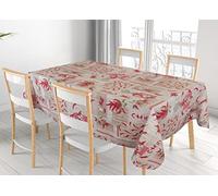 BIANCHERIAWEB Nappe de Cuisine, 100% Coton, fabriquée en Italie, Motif Piment RP 140 x 180 cm, Piment