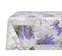 BIANCHERIAWEB Nappe de Cuisine avec Motif M'ama RP, fabriquée en Italie, Nappe de Table en 100% Coton, 140 x 140 cm