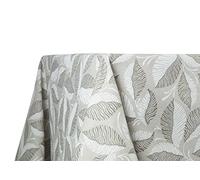 BIANCHERIAWEB Nappe de Cuisine et Salon Fantaisie Linfa Taupe, fabriquée en Italie, Nappe de Table en 100% Coton, 140 x 240 cm