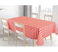 BIANCHERIAWEB Nappe de Cuisine, Nappe 100% Coton, fabriquée en Italie, Motif Rustique, Carreaux RP