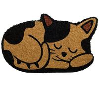 BIANCHERIAWEB Paillasson d'entrée extérieur antidérapant coco animal chat