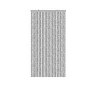 BIANCHERIAWEB Rideau anti-mouches et insonorisant à panneau tombant pour porte fenêtre de maison en tissu chenille 100 x 220 cm, gris