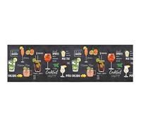 BIANCHERIAWEB Sprinty Dis. Pub Tapis de cuisine antidérapant avec impression numérique 50 x 230 cm