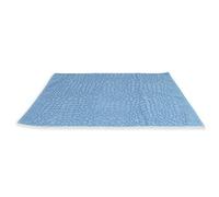 BIANCHERIAWEB Tapis de bain modèle animalier 60 x 120 cm bleu clair