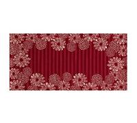 BIANCHERIAWEB Tapis de Couloir Runner Cuisine antidérapant Lavable Motif Soleil Rouge Suardi